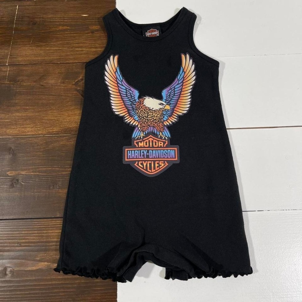 Harley Davidson Girls Romper